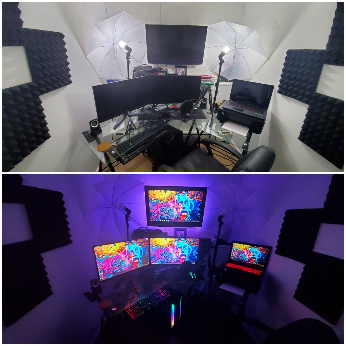 ItsSharpMarbles's tweet photo. Its getting better little by little!!! Can't wait to stream! #gamer #twitch #Streamer #BudgetStudio https://t.co/K6hxhaloGw