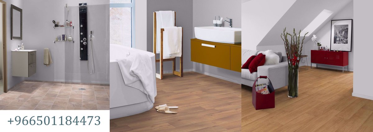 Flooring_Ksa's tweet photo. One of the thickest and most #comfortable home #vinyl  sheet #flooring solutions on the market ,from #Tarkett made in #Europe 
4.5mm thickness, wood, ceramic and stone patterns
it can be used in kitchen and bathroom too 
#ارضيات #فينيل #تاركت #موكيت مربعات #بلاطات #مشمع #سجاد https://t.co/GHwyTF8k54