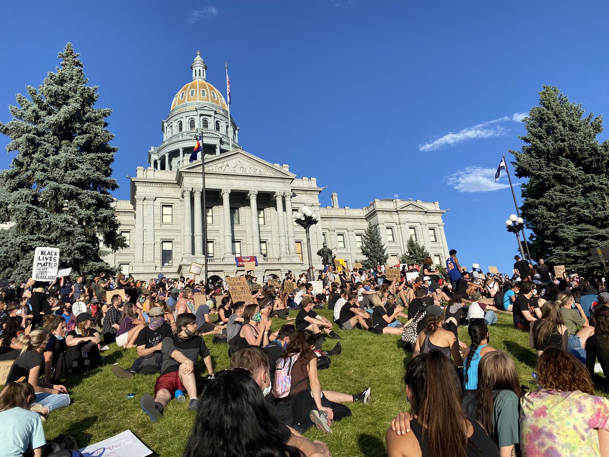 liamneigh's tweet photo. Views from the peaceful and informative @Blklivesmatter protests in #Denver last week. So proud that these are still going strong! It’s clearly time for change. https://t.co/NVpcW7tG0o
