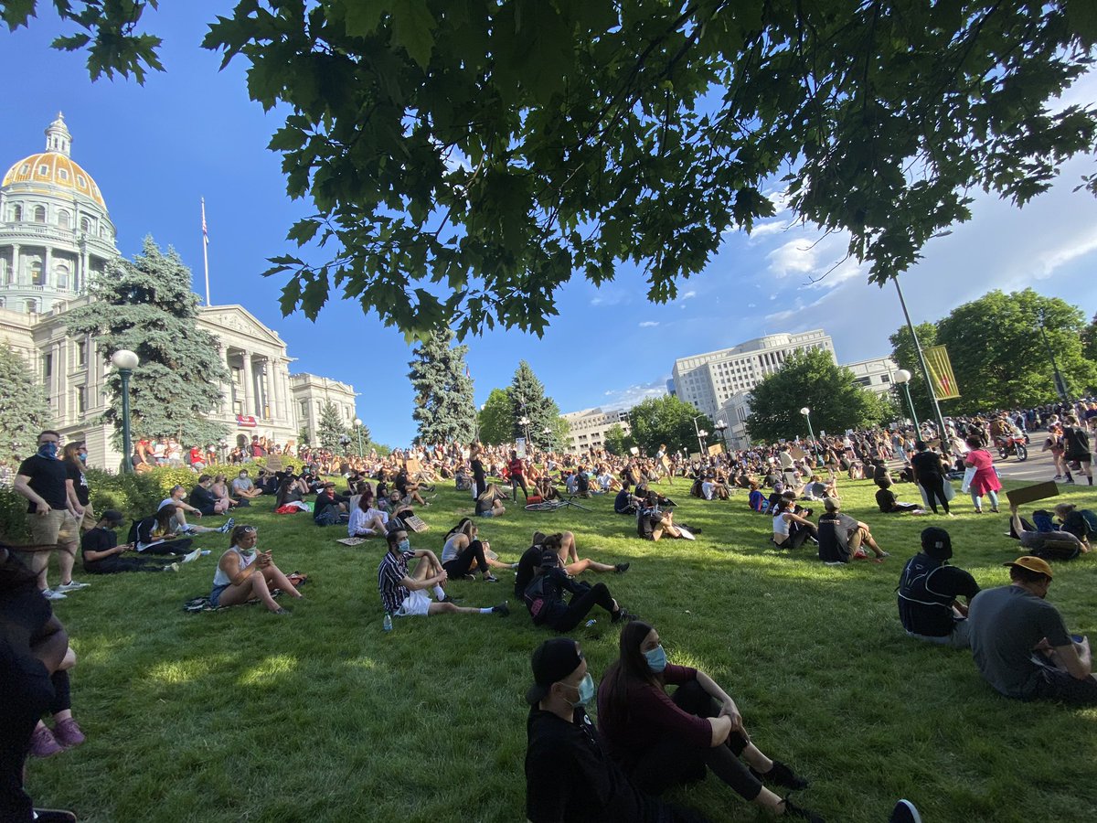 liamneigh's tweet photo. Views from the peaceful and informative @Blklivesmatter protests in #Denver last week. So proud that these are still going strong! It’s clearly time for change. https://t.co/NVpcW7tG0o