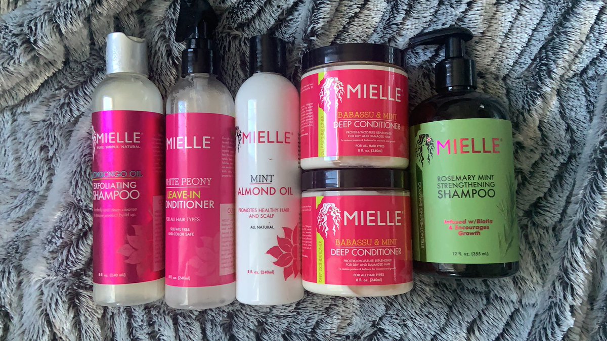 Tiannaaam_'s tweet photo. My product collection so far . I have type 4 hair low porosity. @MielleOrganics @TGINatural @camillerosenat @Miss_Jessies INVEST in your hair I’m not sure if the others are black owned but the ones I tagged are ‼️ https://t.co/udYRfHARSI