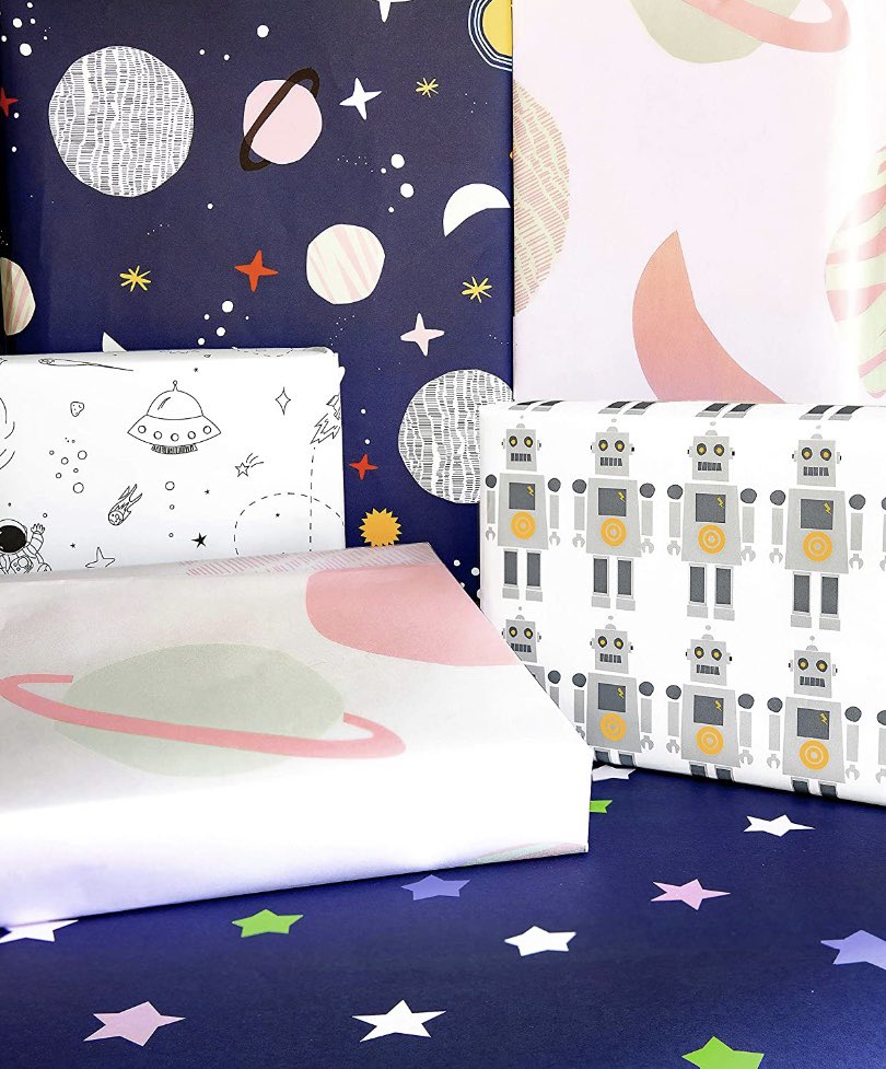 by_wrapture's tweet photo. Which creative gift wrap is your favourite? Space, Amalfi or Geometric? All on sale now on Amazon designed by thedoodlefactoryuk. lovingly printed by @by_wrapture 😍😍😘 https://t.co/KMkUVZKPqI