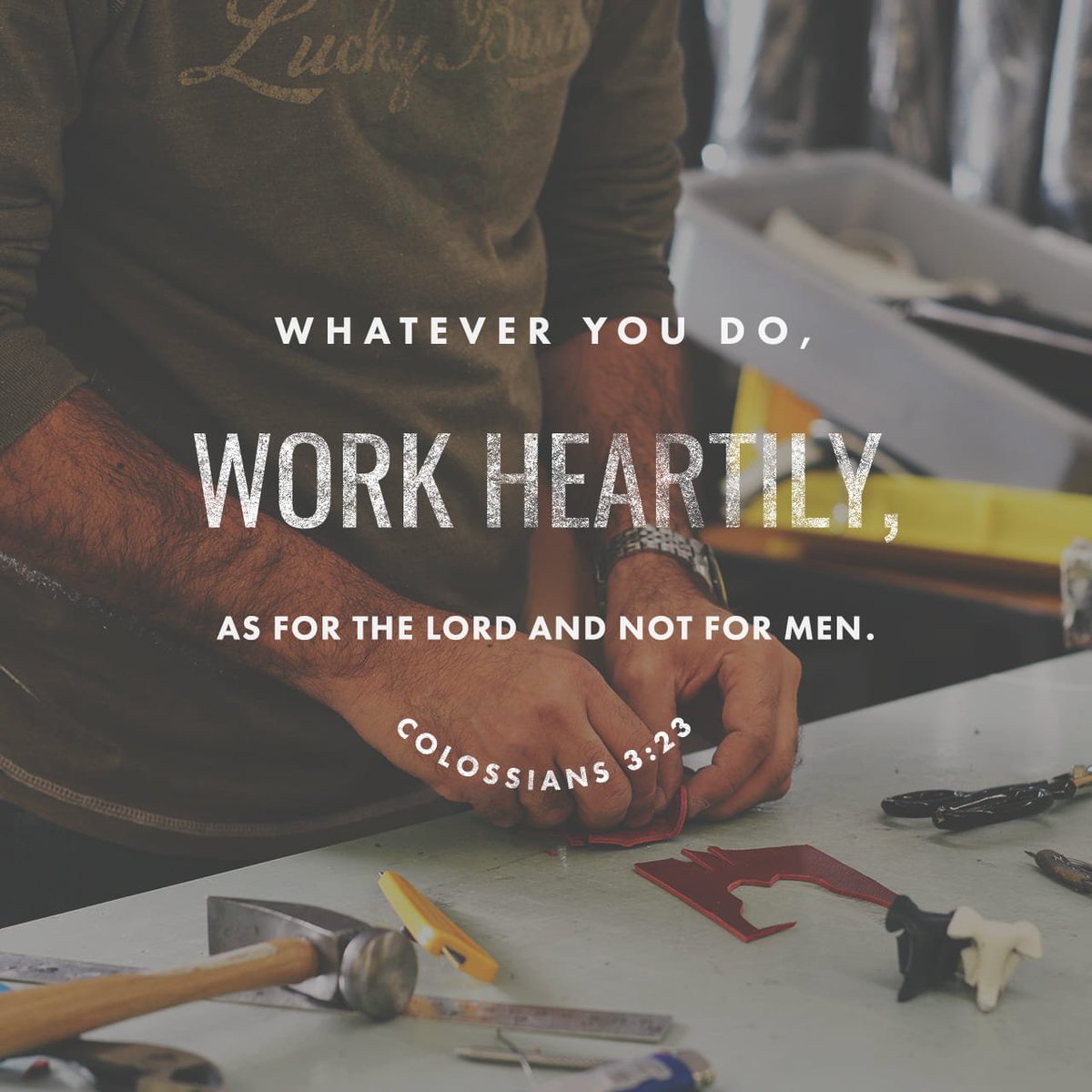 FWCConroe's tweet photo. “Whatever you do, work heartily, as for the Lord and not for men.” -Colossians 3:23
#verseoftheday #GodsWord #iCommunity #ConroeCoGTribe #ConnectLeadDisciple https://t.co/pYUL0x5jom