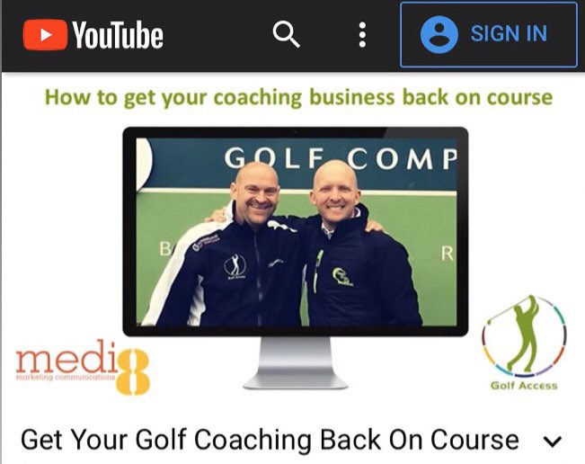 GolfAccessprogm's tweet photo. If you missed the ‘Get your golf coaching back on course’ webinar with @Medi8Gareth from @Medi8Golf, Simon Wood from @GolfAccessUK &amp; Tadd Bainton from @HonitonGolf, you can view it on the Golf Access YouTube channel - https://t.co/Kh47qZqjWU

 #golf #webinar #golfaccess #medi8 https://t.co/C6SxLn56WP