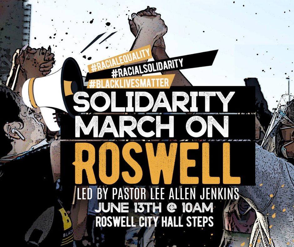 ENCTheNest's tweet photo. Now is the time to join together for justice and equality! Don't forget to vote today and join Pastor Lee as he leads a Solidarity March in Roswell, Saturday, June 13th at 10:00am. The march will start and end at Roswell City Hall. 

https://t.co/7RbLJUWU68 https://t.co/7bm9iw698b