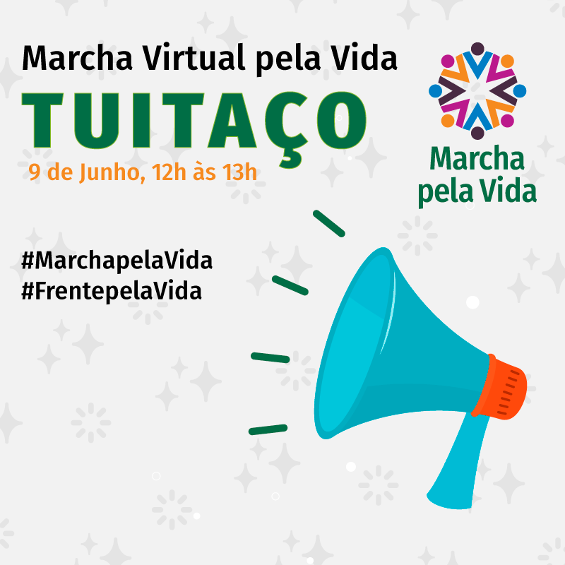 COMEÇA AGORA o tuitaço da #MarchaPelaVida. Vamos ocupar as redes em defesa da ciência, do SUS, da solidariedade e da democracia: valores fundamentais para garantir a vida e a saúde de todos os brasileiros e enfrentar a pandemia de coronavírus. #FrentePelaVida