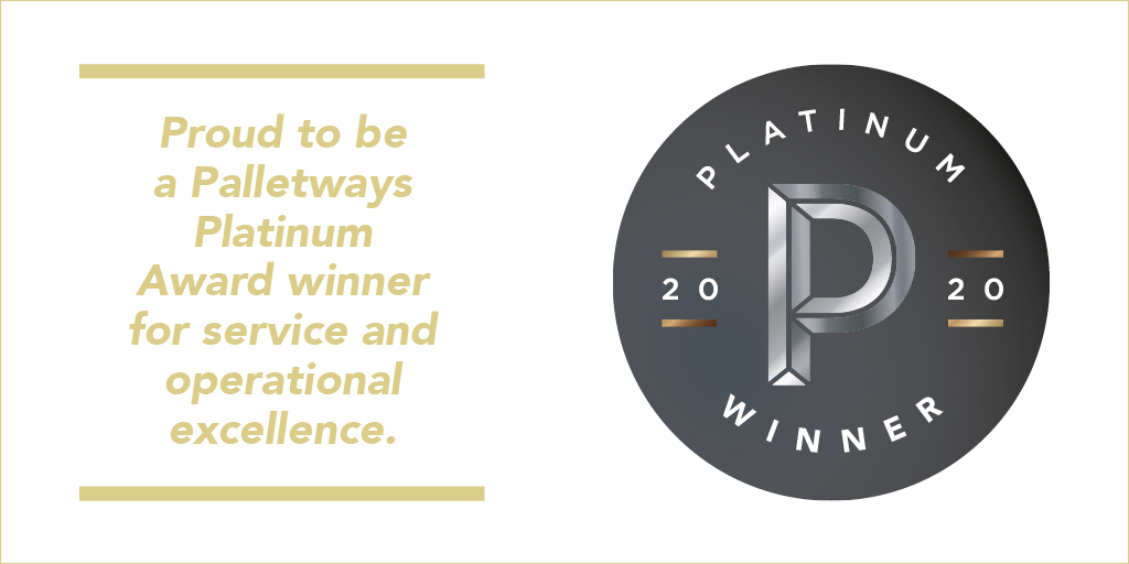 Palletways_D110's tweet photo. We are so proud to have achieved the Platinum Award 2020.  That's three years in a row for us!  A big thank you goes to our amazing team members who work so hard to make us "Simply the Best" ❤️ https://t.co/aoDMVuqtdu