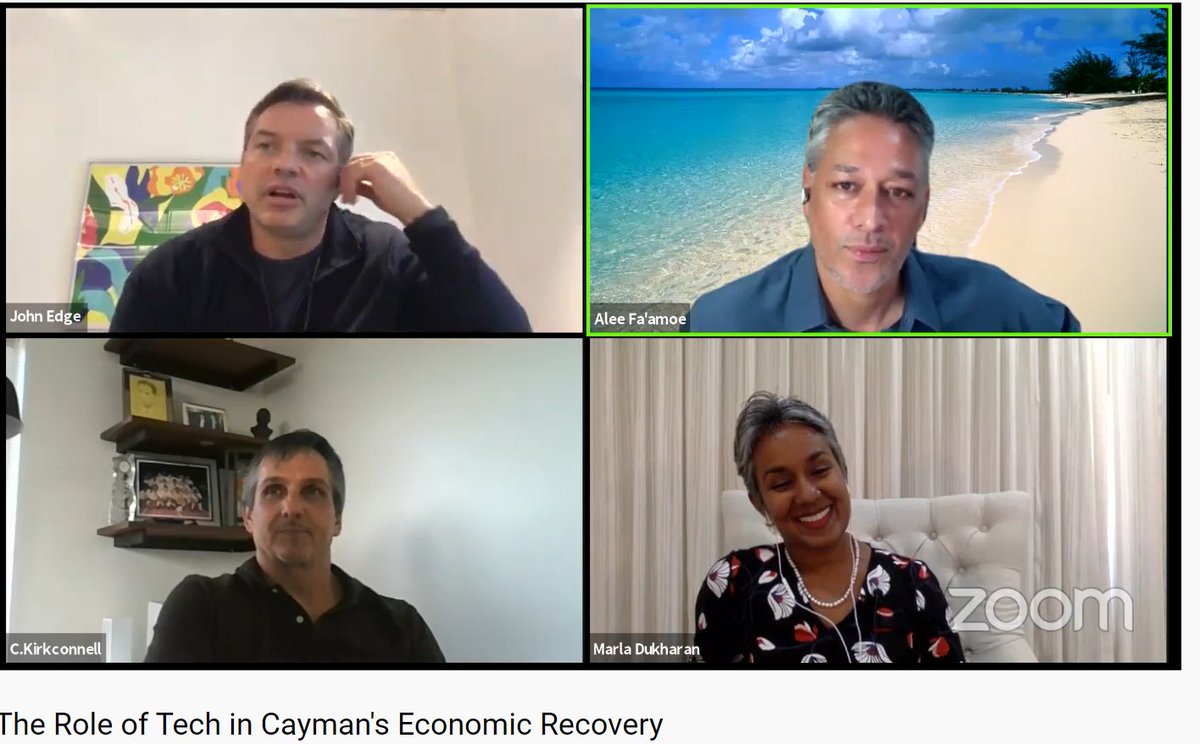 CaymanTechCity's tweet photo. We hope you enjoyed last month’s #TechTalks and listening in on a panel of industry experts as they discussed the role technology will play in the post-pandemic economic recovery of the region. Missed it? Check it out here: https://t.co/qd4bqVnXcM https://t.co/J7FSKxqxV0