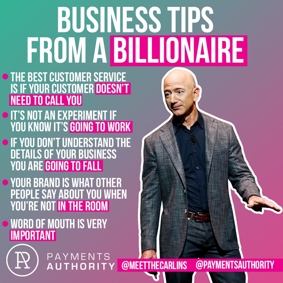 Franchesca_MAM's tweet photo. You see, billionaires don’t become billionaires simply by waking up one morning and deciding, “Today, I will become a billionaire. These people have a plan. An extremely detailed, meticulously created plan for success. Here are some tips you can learn from Jeff Bezos. https://t.co/ypGDVNpI4c