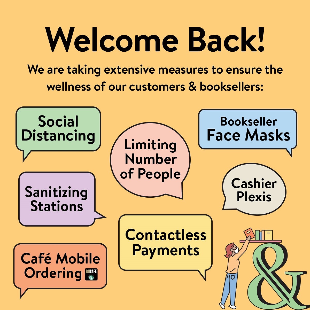 BN_Livingston's tweet photo. @BN_Livingston will be open 6/15/20 from 10:30am to 6pm, with an hour earlier for our at risk customers.  We are limiting headcount and following safety guidelines.  Please wear a mask and get ready to shop!  Cafe will be open for to go orders.  See you soon.  #booklovers https://t.co/3SAasVh2mQ