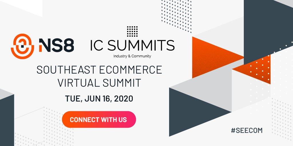 ns8inc's tweet photo. We are proud to be a sponsor of the new Southeast eCommerce Virtual Summit, presented by @icsummits on June 16. We hope you tune in and connect with us during the event! #SEECOM https://t.co/LPtKoSQS13 https://t.co/QVMcQTynpR