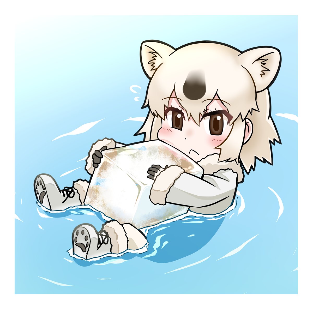 ゴリアテ 氷で涼んでるホッキョクグマ けものフレンズ ゴリアテ 氷で涼んでるホッキョクグマ けものフレンズ