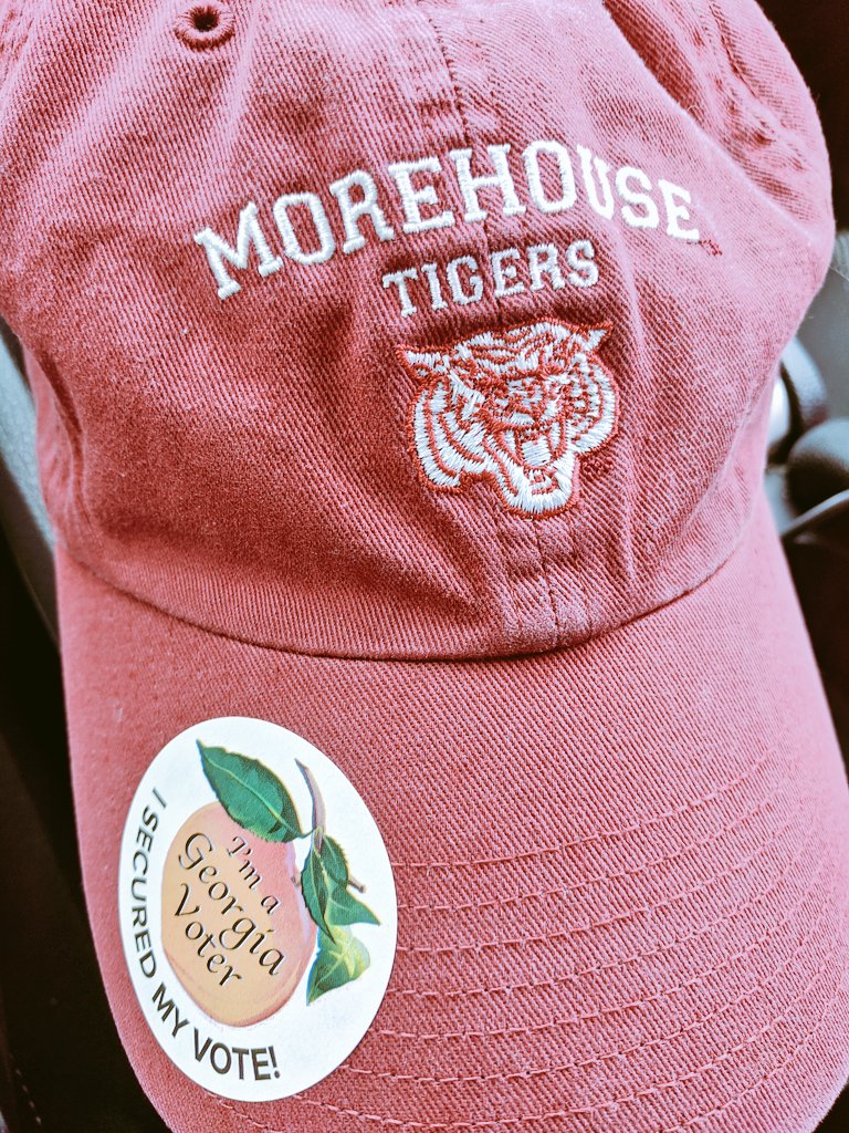 BrianGarrettPhd's tweet photo. Just saw @staceyabrams walk into my polling place as I was walking out. And I had my Morehouse hat on so everybody knows the energy. Georgia, GO VOTE! Keep doing everything else you're doing to #resist AND vote. ✊🏾 https://t.co/JKxfwMlvsi