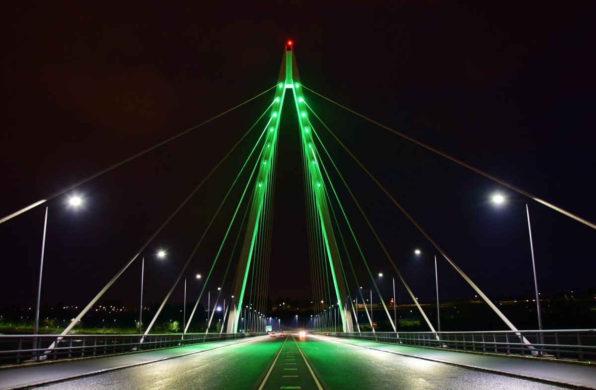 SunderlandUK's tweet photo. The city is lighting landmarks in blue and green, the colours of @sunderlandcarer to mark the selfless dedication of carers and celebrate the difference they make to the lives of those they care for. https://t.co/5LdwmnEZxc