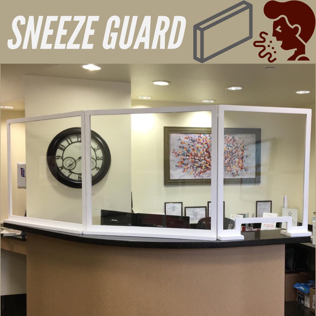 ExpoCCI's tweet photo. Easy solutions that can be mounted on any surface or floor standing. Sneeze guard shields are a must to keep a safer environment.
ExpoCCI.
#acrylicbarrier #acrylicshield #shieldguard #shieldguardprotection #guardshield #sneezeguard #sneezeguards #covid19 #covid #socialdistance https://t.co/vTpXVGReJH