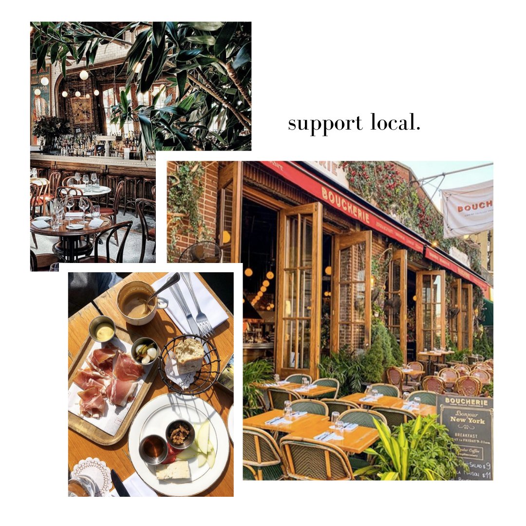 ccrny_tweets's tweet photo. Continue to support your favorite local businesses...as we slowly enter into phase 1 of reopening here in NYC they still need our help! Location: Boucherie in West Village 📍 #ccrny #cityconnections #realestate https://t.co/McTaxDx2ts