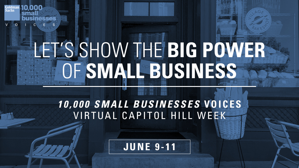 jenaugustyn's tweet photo. This week, I plan to #MakeSmallBig at the @GS10KSmallBiz Voices Virtual Capitol Hill Week—a great opportunity to speak with representatives along with my fellow program alums. https://t.co/Z6Kd7g8HIH