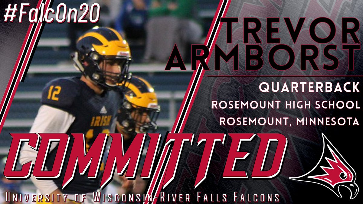 Our next addition to the offense is <a href="/RosemountMNFB/">Rosemount Irish Football</a> Quarterback <a href="/TrevorArmborst/">Trevor Armborst</a>!  #FalcOn20 #AirFalcons #FFT