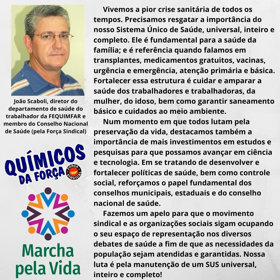 FEQUIMFAR's tweet photo. 📌Químicos da Força na Marcha Virtual em defesa da Vida #FrentepelaVida #PelaVida #Vidaspreservadas #DefendaaCiência #Educação, #DemocraciaeCiência #SUScombateCoronvirus #MaisSUSmenosCoronavirus #VidasValemMais #EmDefesaDoSUS #MarchapelaVida
#Fequimfar
https://t.co/7R4MW4zm23 https://t.co/wdVTsGrHgS