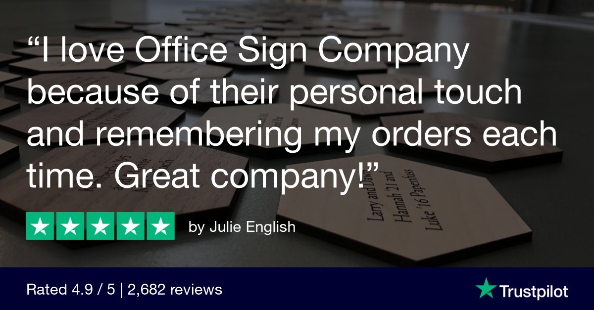 Julie has been a long time customer of ours! Thanks to Julie for her continued support over the years! The personal touch &amp; accuracy is what we're here to provide with every order. 

#TestimonialTuesday #OfficeSignCompany