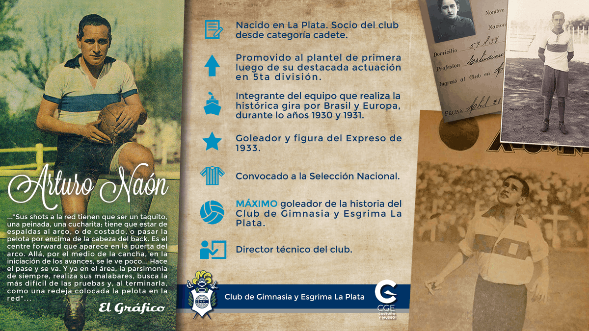 CulturaCGE's tweet photo. #GELP #CGE El "Torito" estuvo ligado a nuestro Club desde su infancia. Toda una vida relacionada con Gimnasia. Debutó contra Boca el 23/6/1929.
#HistoriaCGE
#MuseoCGE https://t.co/RlTqup2RYY