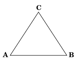 In order to do this, let us colour, or equivalently (and because I can't be bothered to do a graphic now) name, our vertices, so we can keep track of them even if we only still care about their being vertices of an equilateral triangle.