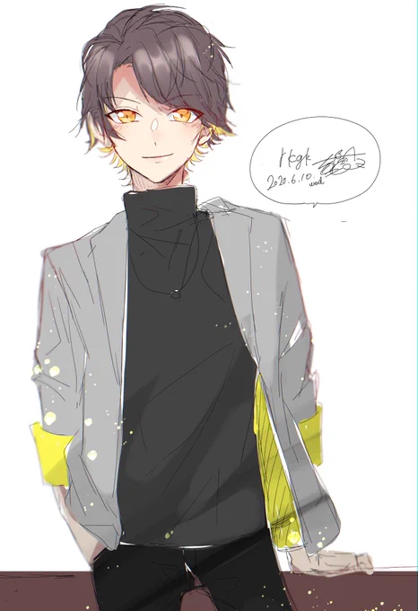ちゃんと描いてたんだけど、普通に疲れてるのかラフで3時間くらいずっと同じとこ描き始めたのでらくがきとして供養する… 