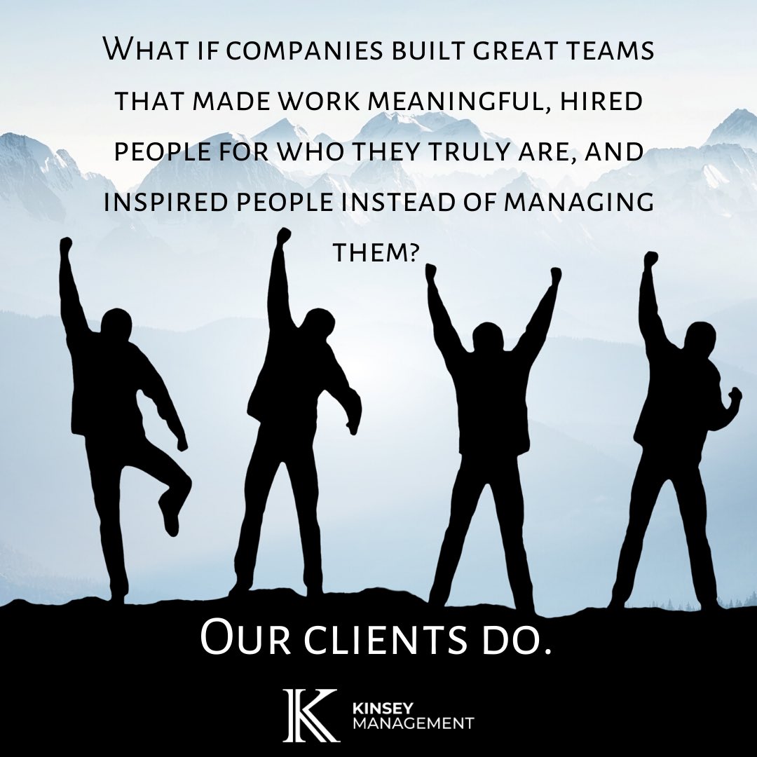 KinseyMgmt's tweet image. #TalentOptimizationSolutions #TuesdayVibe #KinseyMgmt