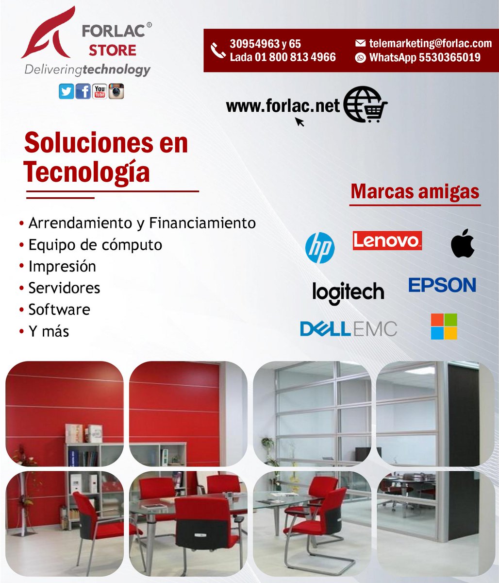 ForlacStore's tweet photo. ¿Buscas arrendar equipo de cómputo? @ForlacStore  es tu mejor opción 🖥😉😎

Más info al 📱 5530365019
https://t.co/ZRr1Sqjzum

#Forlacstore #Tecnologiaenforlac #Tecnologia #Equipodecomputo #Computadoras #Arrendamiento #Impresoras #Laptops #BuenosDíasATodos a https://t.co/VgZJz8yJFD