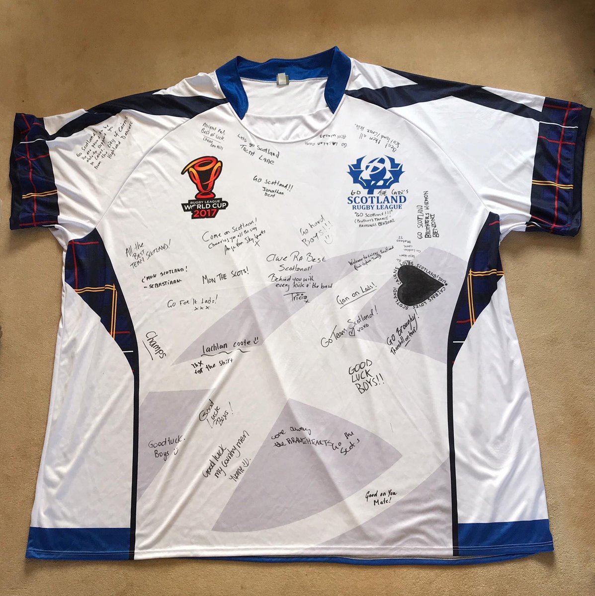 Scotland Rugby League Home RLWC Replica Shirt Ladies
