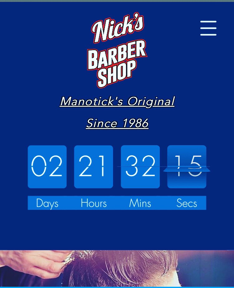 Nick's Barbershop tweet media