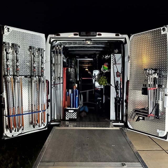 MatthewsGrip's tweet photo. Liking the look of this Van Package!! Door racks make a huge difference! 

Reposting @bigmansmallvan:

"#BadWalrus #gripvan has some shiny new back doors. Brand new #matthewsgrip combo stands and shorty cstands hanging off the doors. Not pictured: our two new @arri #skypanels..” https://t.co/X3lQzzvxvU
