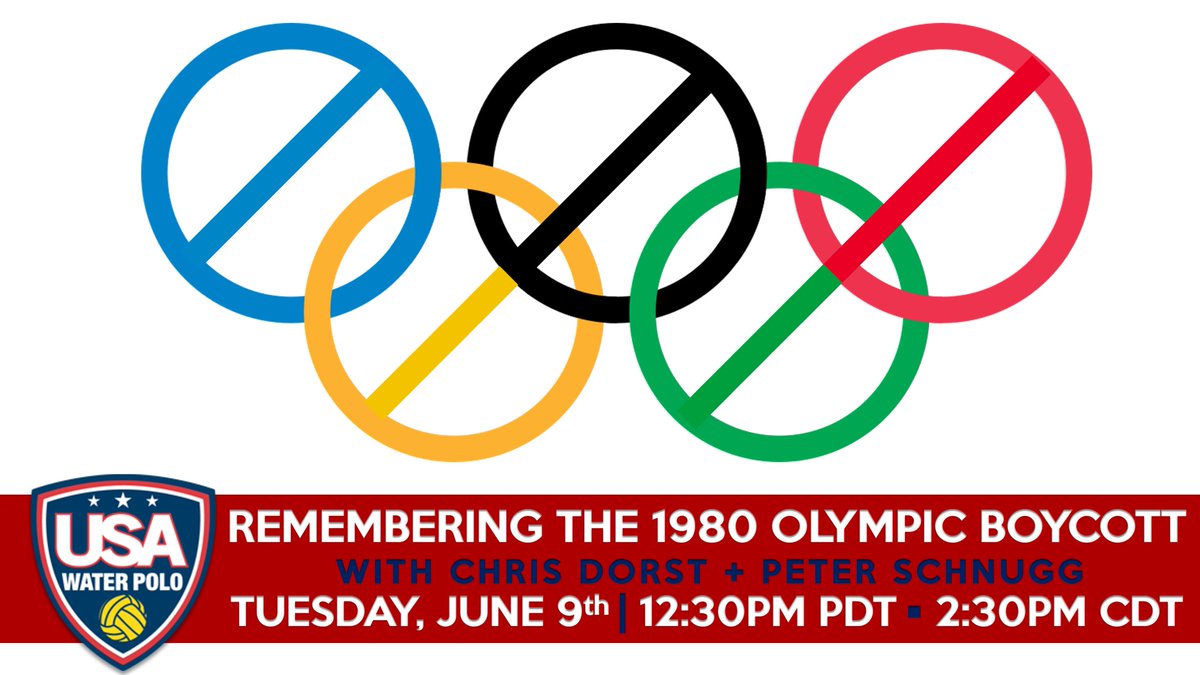 In today’s @AtHomeUSAWP, <a href="/GregMescall/">Greg Mescall</a> joins Chris Dorst and Peter Schnugg to discuss the boycott of the 1980 Olympic Games

Watch this historic conversation on Facebook Live <a href="/USAWP/">USA Water Polo</a> TODAY 
12:30PM PDT | 2:30PM CDT

@H2OhhPOLO <a href="/USAWP/">USA Water Polo</a> <a href="/OdpMidwest/">MIDWEST ODP</a> <a href="/usawpMDW_IL/">Midwest Elite League</a> <a href="/pschnugg/">Peter Schnugg</a> <a href="/chrisdorst/">Chris Dorst</a>