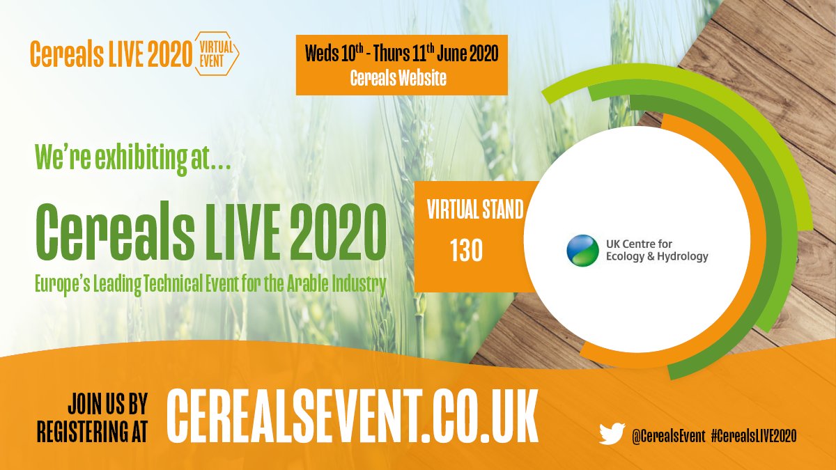 UK_CEH's tweet photo. We're looking forward to taking part #CerealsLIVE2020 which opened its virtual doors today. Join us tomorrow afternoon for the 'Digital and Data Innovation' webinar when @RedheadGIS reveals more about our new #ASSIST_EPlanner tool https://t.co/J3oDLNF7P7 https://t.co/PCrZtBxKcn