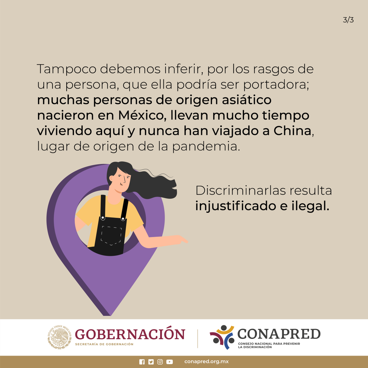 CONAPRED's tweet photo. La información veraz en tiempo de emergencia sanitaria es importante para evitar actos discriminatorios.  #AplanaLaCurvaDeLaDiscriminación  
#Infórmate y accede a “Diez preguntas frecuentes sobre discriminación y COVID”
⬇️
https://t.co/nyhX7UOqIa https://t.co/5azoV3dNVp