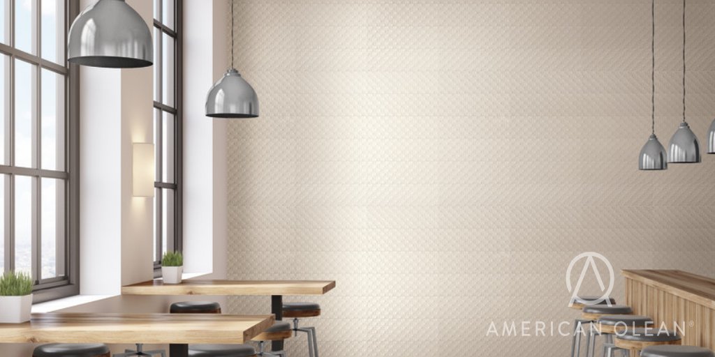 aonews's tweet photo. This #TileTuesday, we're stunned by 3-dimensional #tile that creates a tactile appeal in addition to the visual. #americanolean #design

📷 Visual Impressions in Quadrangle Beige https://t.co/3W0IhYW1LJ