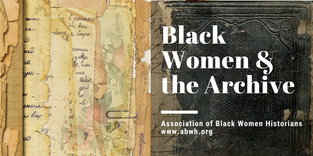 ABWHTruth's tweet photo. If writing or trying to write, see new 
@ABWHTruth series "Black Women &amp; the Archive". Featured bloggers offer inspiration &amp; affirmation: @HBCUstorian @Prof_Edwards @KTEwing901 @drashleyfarmer @DeidreBFlowers @PTAHBISILE &amp; Bridgette Waters @citeblackwomen https://t.co/6SqmR48yvc https://t.co/dhzbs6qHVi