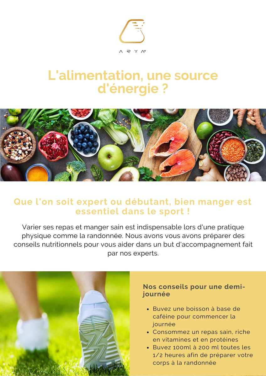 AryaVPlus's tweet photo. Cette semaine l'équipe Arya V s'est préoccupée de votre alimentation.
A travers cet article, vous pourrez découvrir les conseils des experts sport - santé pour bien vous préparer à la pratique d'une activité physique. @AryaVPlus #alimentation https://t.co/yTadhcye9N
