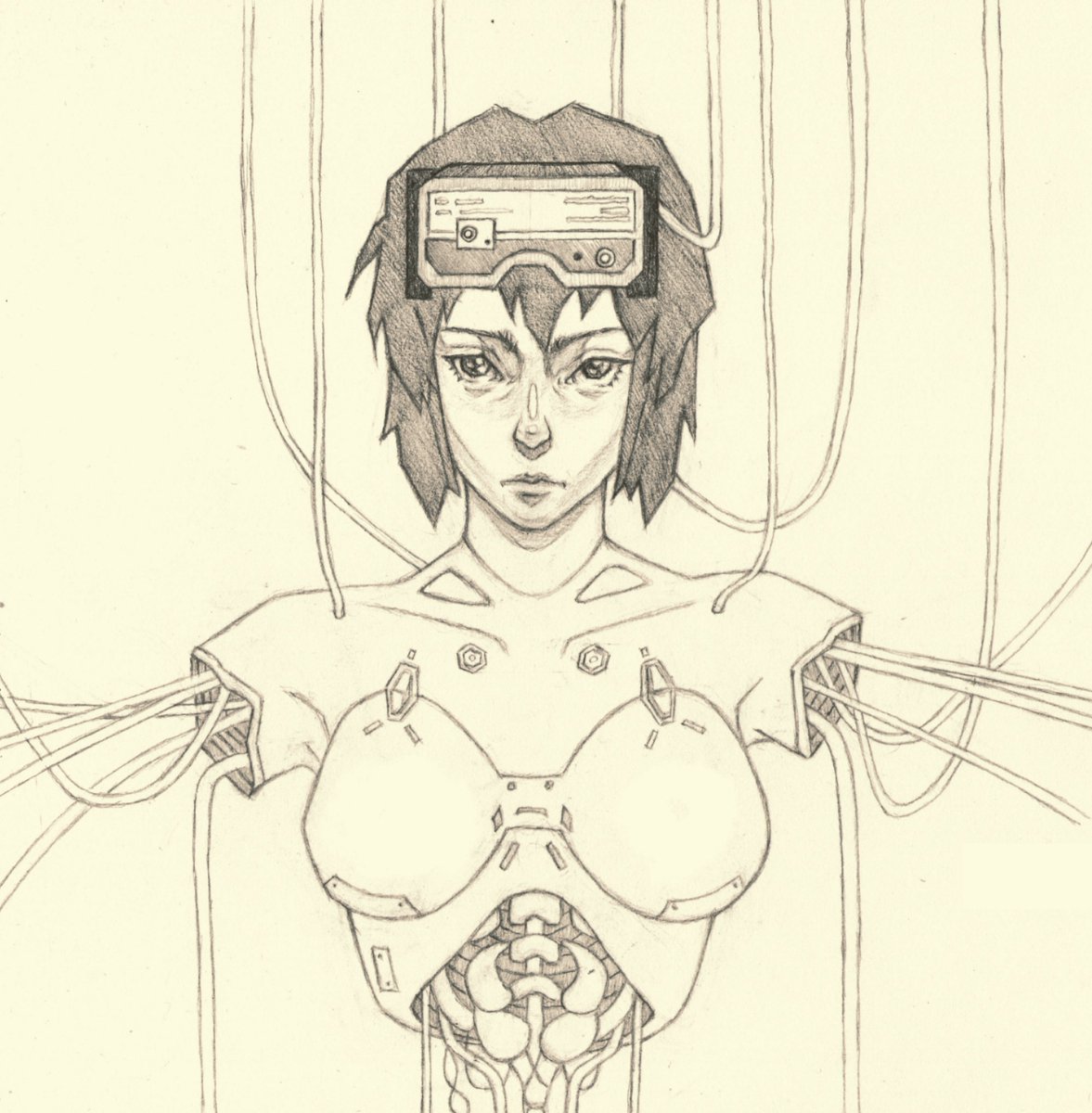 with1eye's tweet photo. 4/6 of #SixFanarts 
Motoko Kusanagi
. 
. 
.
Tags: #SixFanartsChallenge #art #ArtistOnTwitter #artist #artshare #portrait #portraits #Pencildrawing #pencil #pencilsketch #pencilart #graphite  #drawing #sketch #sketchbook #Ghostintheshell #Motoko #Kusanagi #gits #AnimeArt #anime https://t.co/k4lauMxrNd