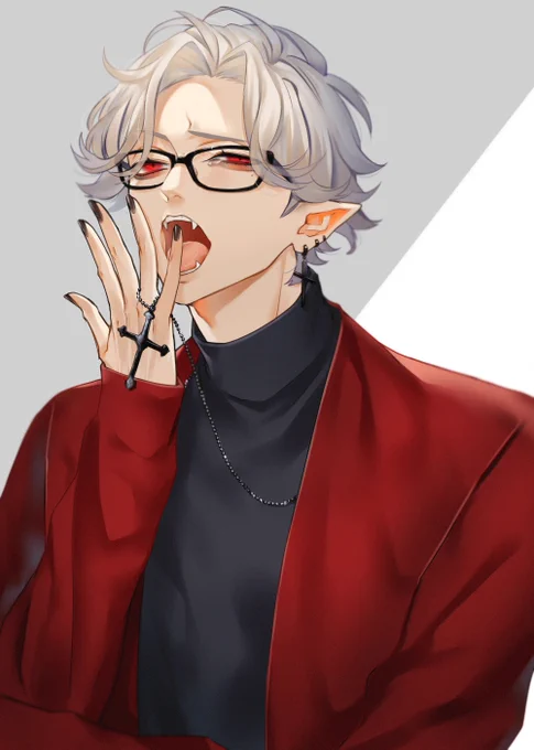 新衣装感謝。
十字架にあてられてちょっと眠くなったりとかしててほしい。
 #KuzuArt 
