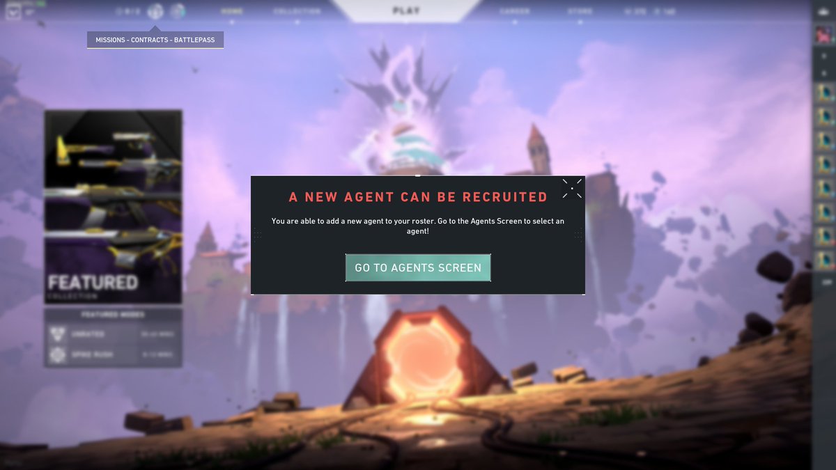 Synmo's tweet photo. @PlayVALORANT Logged in to see this! Been waiting for this second "free" agent unlock since launch, thank you guys for your continued hard work!!! https://t.co/qzPXFbvUeG
