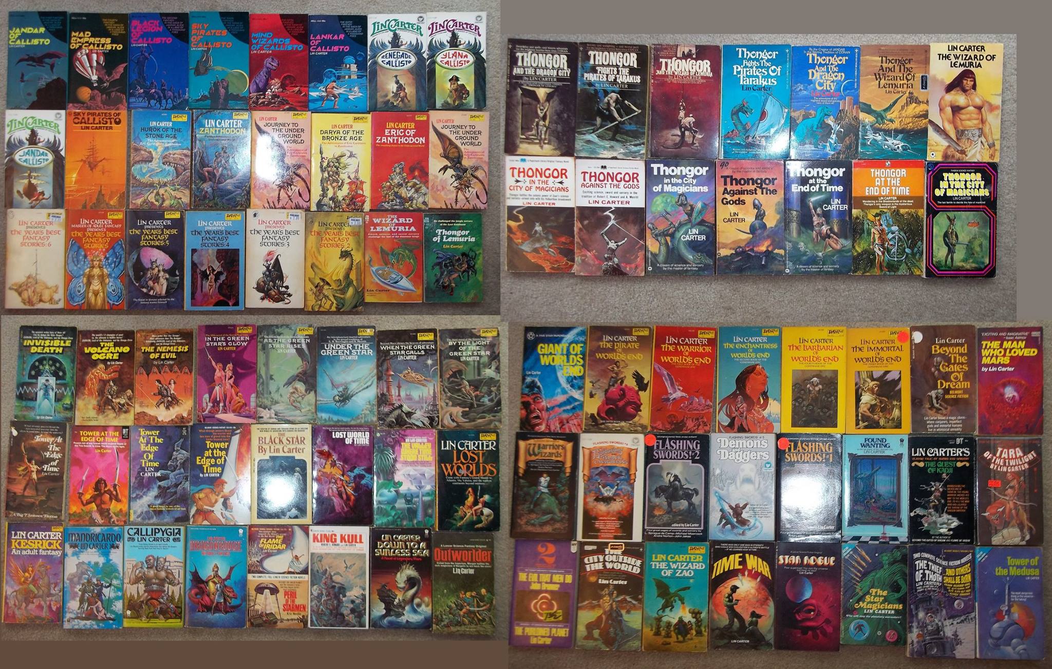 Happy Birthday to Lin Carter, author and editor. Dreamer of worlds. 