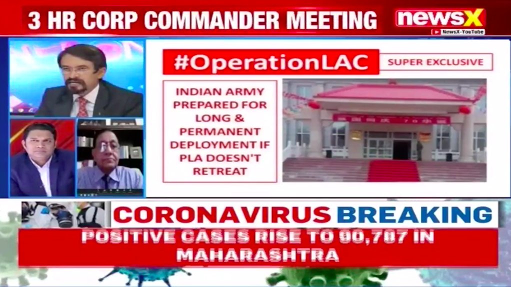 NewsX's tweet photo. #OperationLAC | India has deployed more forces than usual in the 5 locations of conflict: Ashish Singh (@AshishSinghNews) Strategic Affairs Editor speaks to NewsX https://t.co/CK1DVdfZT8