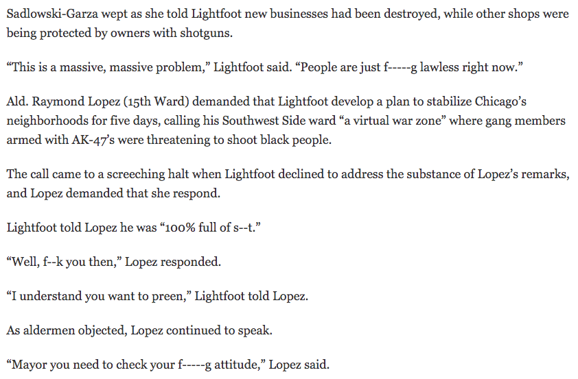ByronYork's tweet image. 'As unrest swept [Chicago] Sunday, aldermen pleaded with Mayor Lori Lightfoot to help them protect their communities from roving bands of criminals clashing with police and looting businesses.' From @wttw ow.ly/QcJb50A34D2