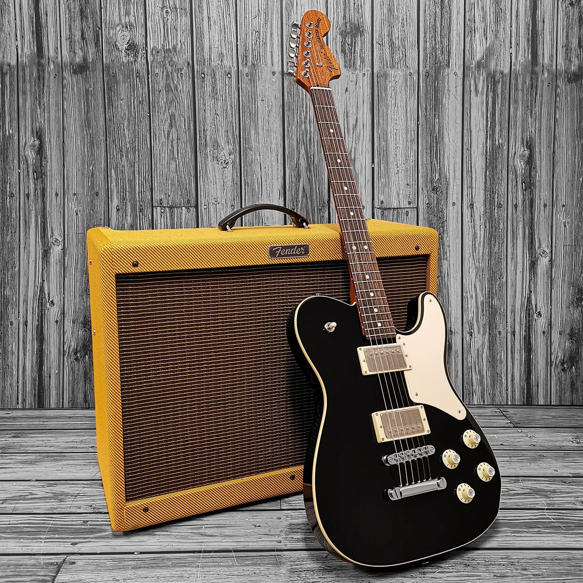 expressmusicuk's tweet photo. #TeleTuesday Troublemaker😎

📸Brand new arrival just added to our website. @Fender Made In Japan Troublemaker Telecaster in Black finish with African Mahogany body &amp; neck, Rosewood fingerboard

More pics and info⬇️
https://t.co/lHB5ldkYSN https://t.co/1EG04qab6S
