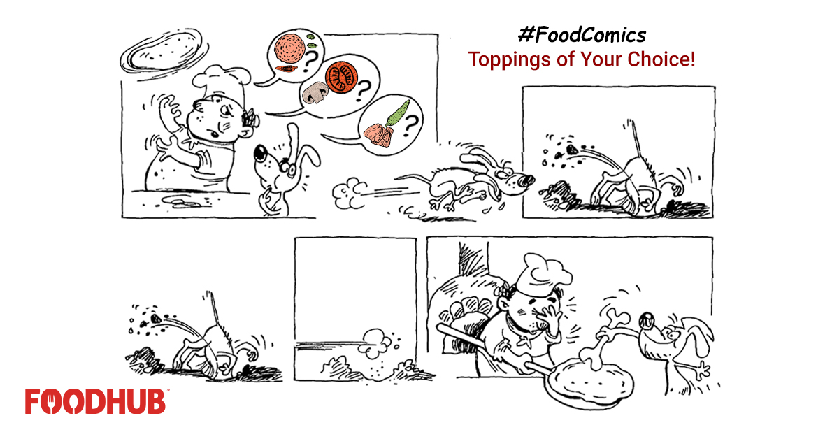 FoodhubUK's tweet photo. When there are 12K+ takeaway options, even your pets may want to get the food of their choice. 😅🐕 #FoodComics  #ComicStrips #foodlove #petlovers #restaurants  #Takeaways #Foodhub #foodies #tuesdayvibes https://t.co/01jlh6Cf3V