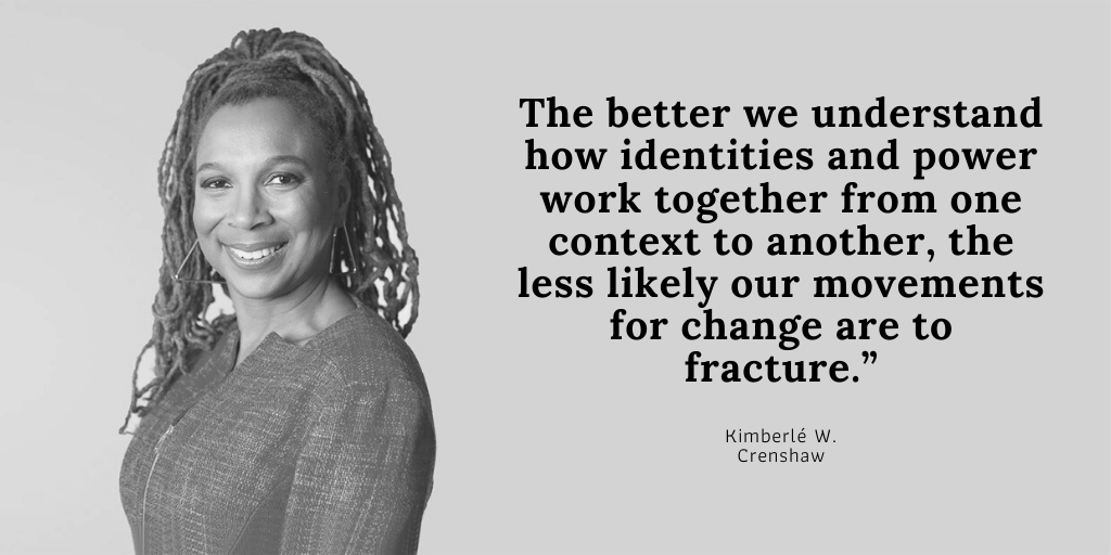 TheEbonyTower_'s tweet image. Wise words from Kimberlé Williams Crenshaw (@sandylocks). #CiteBlackWomen #IntersectionalityMatters