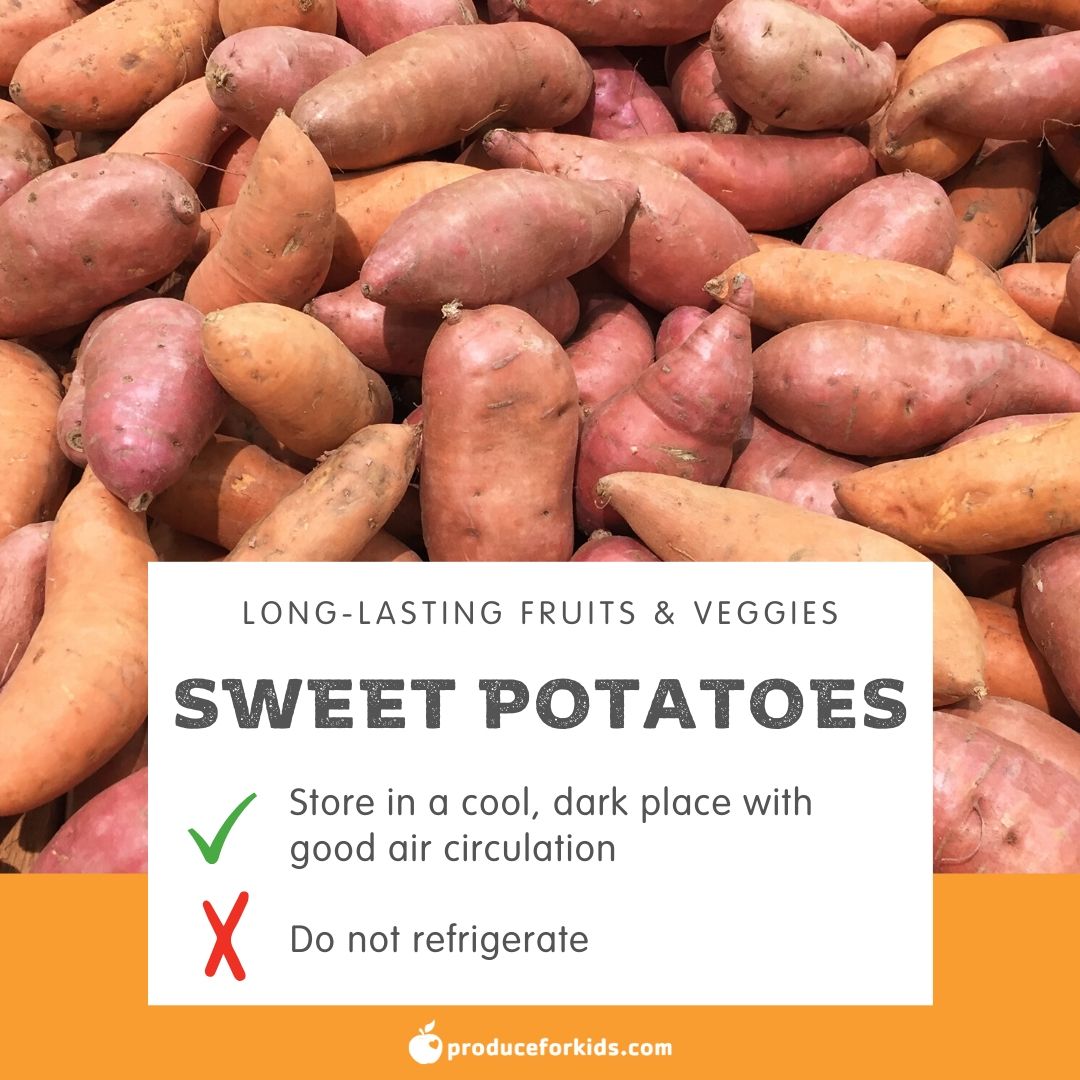 Quarantined or not, having long-lasting fruits &amp; veggies on hand is never a bad idea! Stocking up on these helps to limit produce waste &amp; extends time between grocery trips too👍 Here are storage tips for a few of our favorites! More info: buff.ly/2Vkaf4Y