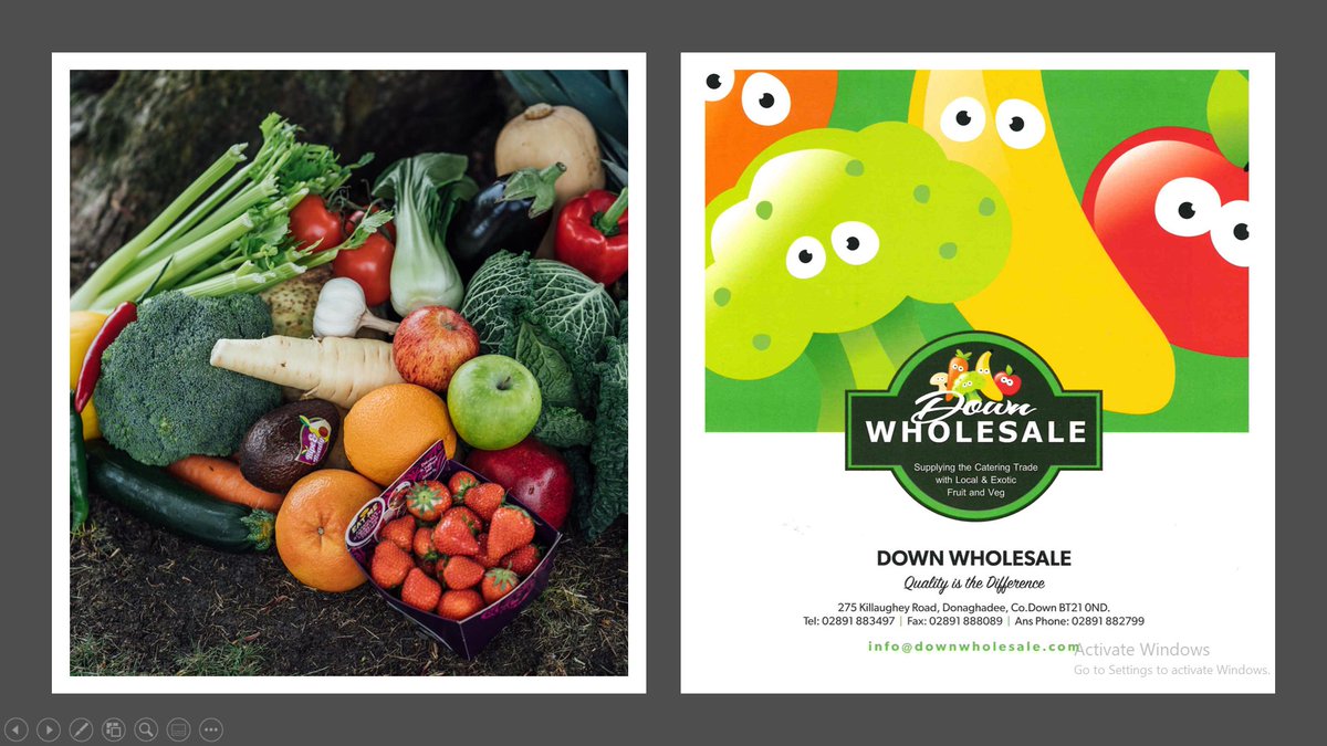 If you work in hospitality and you are planning post lockdown menus speak to Down Wholesale for fruit and veg