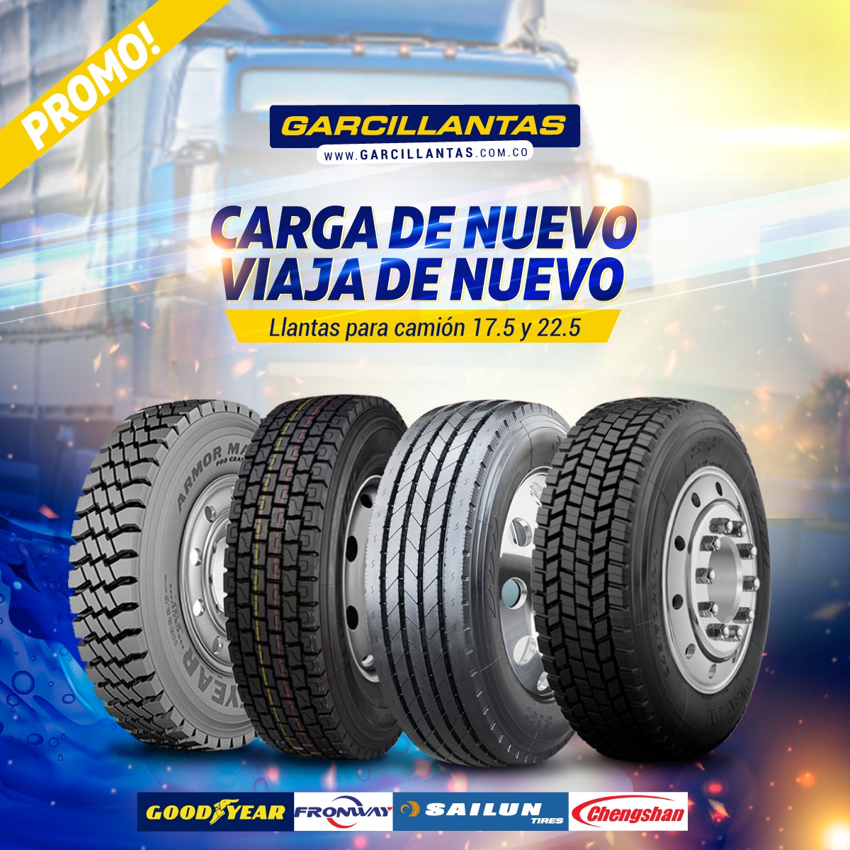 garcillantas's tweet photo. Llantas para #camión 🚙 17.5 y 22.5
¡Escríbenos para cotizar!
👉  https://t.co/rTaIpWXBX1. https://t.co/UQHvG9x2W0